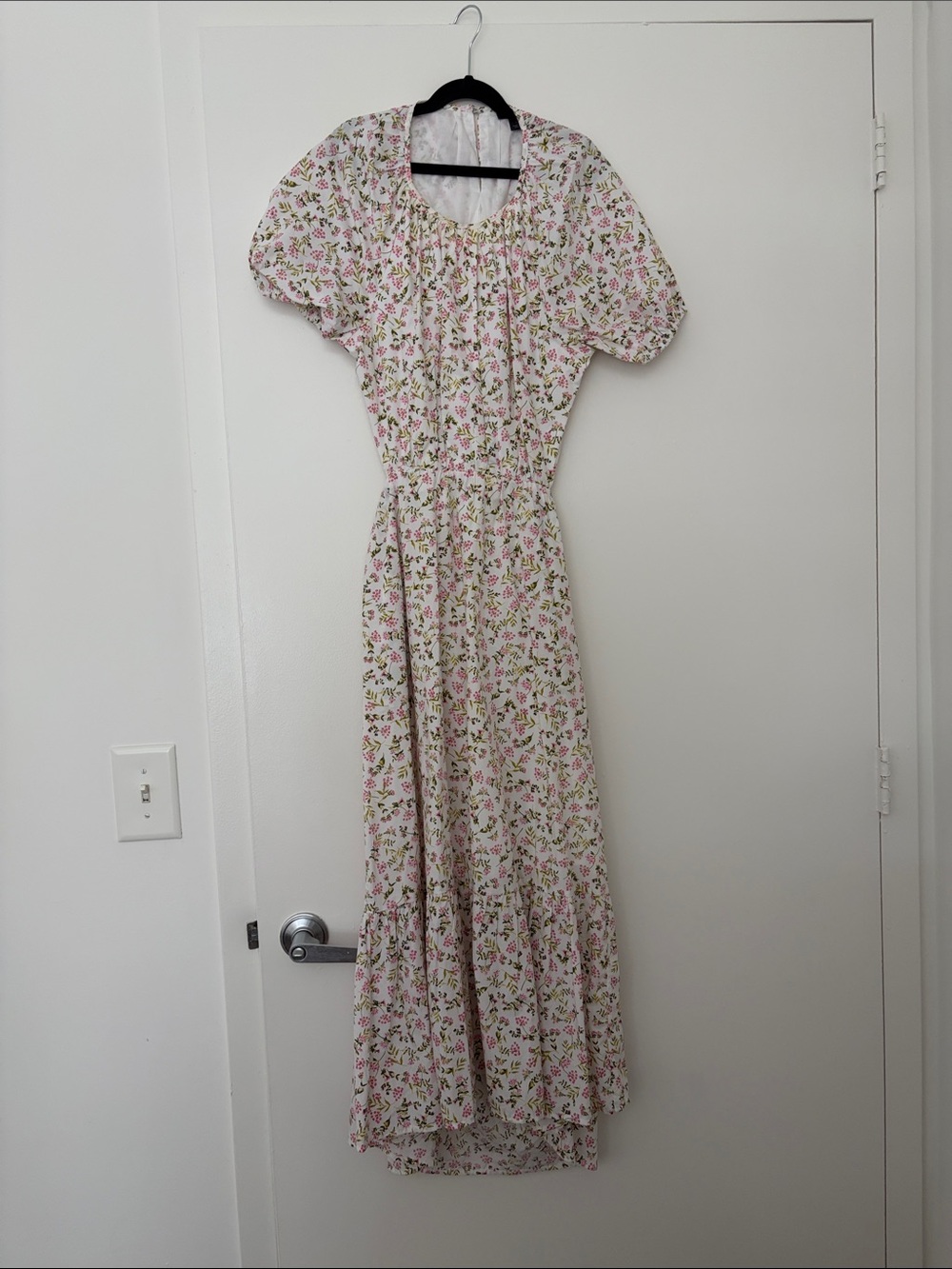 J. Crew Women's Side-Cutout Cotton Poplin Dress in Meadow Floral